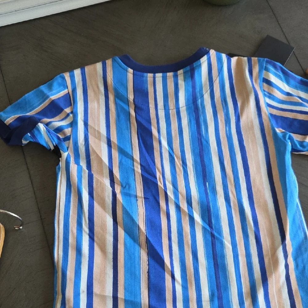 Dolce & Gabbana Kids Striped Blue T-Shirt - Picture 2 of 3